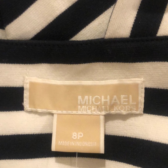 Michael Kors Fit & Flare Sundress in Navy & White - Picture 6 of 8